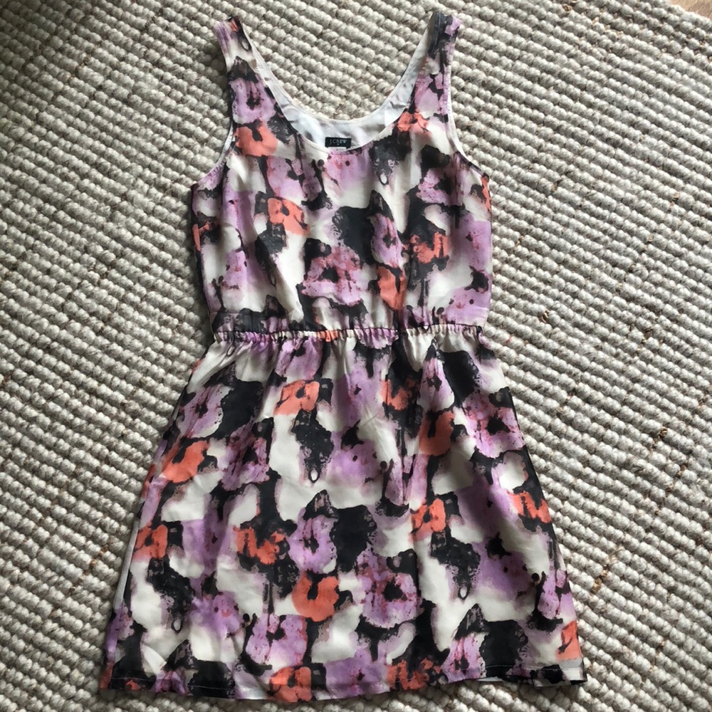 J.Crew watercolor tank dress